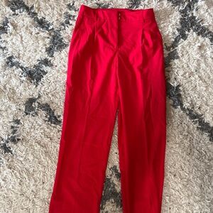 Women’s red trousers